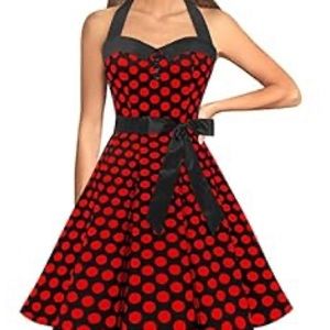 1950s polka dot dress